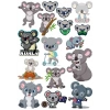Koala Sticker Set-1 17 Parça Telefon, Tablet, Defter, Laptop Sticker