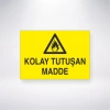 Kolay Tutuşan Madde Sticker 20X28 Cm