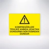 Kompresörleri Tehlike Anında Uzaktan Durdurma Noktasından Durdur Sticker 20X28 Cm