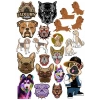 Köpek Sticker Set 11 25 Parça Telefon, Tablet, Defter, Laptop Sticker