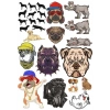Köpekler Sticker Set-5 16 Parça Telefon, Tablet, Defter, Laptop Sticker