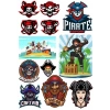 Korsanlar Sticker Set-1 13 Parça Telefon, Tablet, Defter, Laptop Sticker