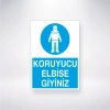 Koruyucu Elbise Giyiniz Sticker 20X28 Cm