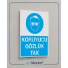 Koruyucu Gözlük Tak Sticker 20X28 Cm