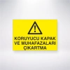 Koruyucu Kapak ve Muhafazaları Çıkartma Sticker 20X28 Cm