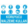 Koruyucu Malzeme Kullan Sticker 20X28 Cm