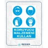 Koruyucu Malzemeni Kullan Sticker 20X28 Cm