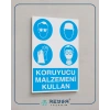 Koruyucu Malzemeni Kullan Sticker 20X28 Cm