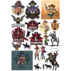 Kovboy Sticker Set 20 Parça Telefon, Tablet, Defter, Laptop Sticker