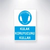 Kulak Koruyucunu Kullan Sticker 20X28 Cm