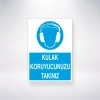 Kulak Koruyucunuzu Takınız Sticker 20X28 Cm