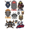 Kuru Kafa Vikings Sticker Set 11 Parça Telefon, Tablet, Defter, Laptop Sticker