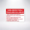 Kuru Kimyevi Cihazların Kullanılışı Sticker 20X28 Cm