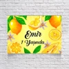 Limon Temalı Doğum Günü Afişi 35x50 Cm