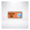 Maskeni Tak 20x10 Sticker 20X28 Cm