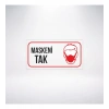Maskeni Tak 20x10 Sticker 20X28 Cm