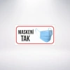 Maskeni Tak 20x10 Sticker 20X28 Cm
