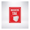 Maskeni Tak Sticker 20X28 Cm