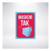 Maskeni Tak Sticker 20X28 Cm