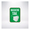 Maskeni Tak Sticker 20X28 Cm