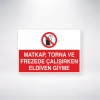 Matkap, Torna ve Frezede Çalışırken Eldiven Giyme Sticker 20X28 Cm