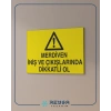 Merdiven İniş ve Çıkışlarında Dikkatli Ol Sticker 20X28 Cm