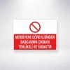 Merdivene Görevlisinden Başkasının Çıkması Yasaktır Sticker 20X28 Cm