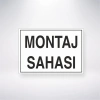 Montaj Sahası Sticker 20X28 Cm