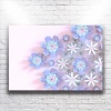 Mor Çiçekler Kanvas