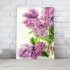 Mor Çiçekler Kanvas
