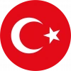 Türkiye Bayrağı Sticker 10x10 cmRenkli Sticker
