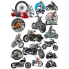 Motorcu Sticker 4 16 Parça Telefon, Tablet, Defter, Laptop Sticker