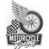Motorcycle Racing Sticker 10x10 cmRenkli Sticker