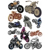 Motorsklet Sticker Set-3 16 Parça Telefon, Tablet, Defter, Laptop Sticker