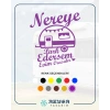 Nereye Park Edersem Evim Orasıdır Karavan Sticker 17x17 Cm Mor