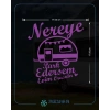 Nereye Park Edersem Evim Orasıdır Karavan Sticker 17x17 Cm Mor