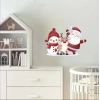 Noel Baba Geyik ve Kardan Adam Duvar Sticker