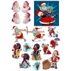 Noel Baba Santa Sticker Set 15 Parça Telefon, Tablet, Defter, Laptop Sticker