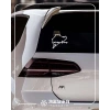 Nürburgring Araba Sticker 17x17 Cm Beyaz