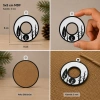O Harf Yılbaşı Süsü – MDF Çam Ağacı Desenli Asılabilir Dekor (5x5 cm)