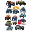 Off Road 4X4 Sticker Set 2 12 Parça Telefon, Tablet, Defter, Laptop Sticker