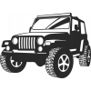 Jeep Sticker 10x10 cmRenkli Sticker