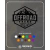 Offroad ve Dağ Sticker 17x17 Cm Siyah