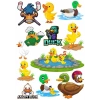 Ördek Temalı Sticker Set-1 13 Parça Telefon, Tablet, Defter, Laptop Sticker