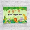 Orman ve Hayvanlar Temalı Doğum Günü Afişi 50X70 cm