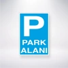P Park Alanı Sticker 20X28 Cm