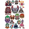 Palyaço Sticker Set 16 Parça Telefon, Tablet, Defter, Laptop Sticker