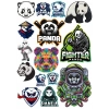 Panda Sticker Set-5 19 Parça Telefon, Tablet, Defter, Laptop Sticker