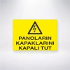 Panoların Kapaklarını Kapalı Tut Sticker 20X28 Cm
