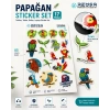 Papağan Sticker Set-2 17 Parça Telefon, Tablet, Defter, Laptop Sticker